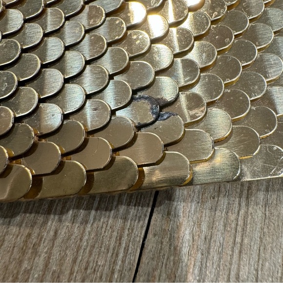 Vintage Gold Serpentine Scale Elastic‎ Statement Belt - Picture 4 of 6